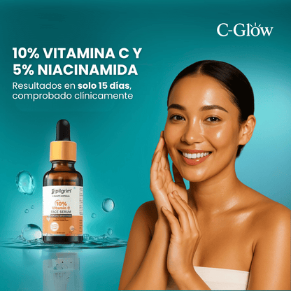 ¡EXCLUSIVO! 10% VITAMINA C ANTI-EDAD SERUM C-GLOW