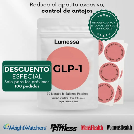 Parches Lumessa con GLP-1 – ¡Comprá 1 y Llevate 5! 🖤 Black Friday Exclusiva