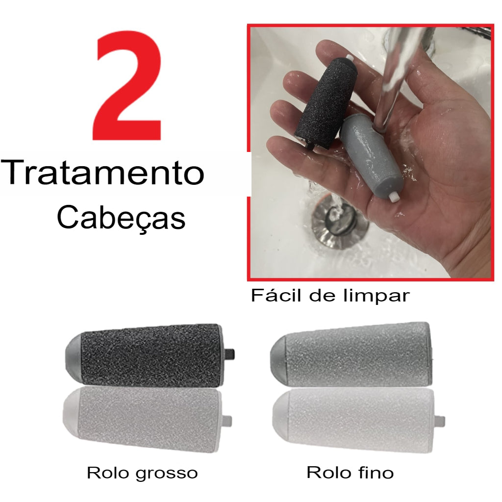 Removedor de Callos y Grietas Eléctrico Recargable + (CABLE USB DE REGALO)