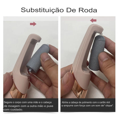 Removedor de Callos y Grietas Eléctrico Recargable + (CABLE USB DE REGALO)