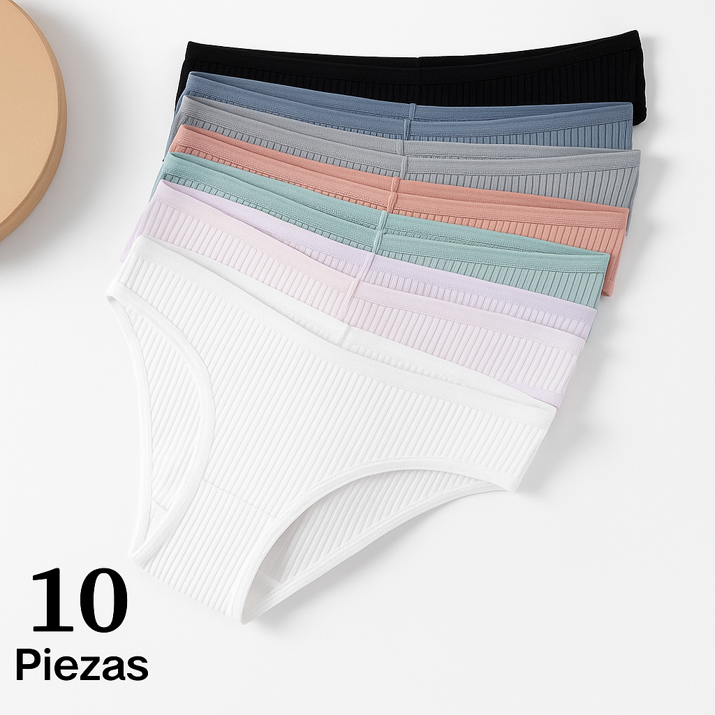 Braguitas Antibacterianas 100% Algodón – BLACK FRIDAY: ¡Pagá 2 y Llevate 10!